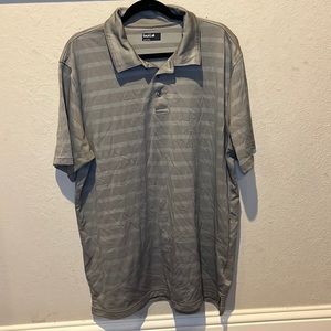 Bolle Gray Striped Polo size XXL